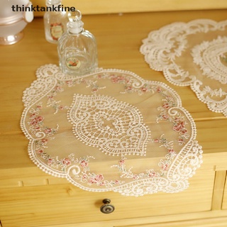 thco 1Pc Dining Table Embroidery Placemat European Style Lace Fabric Plate Mat Martijn
