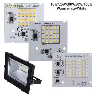 Aviho 1 pza nueva lámpara blanca/cálida 220v De Alta potencia Chip LED De Finencelight Chip De cuentas inteligentes IC/Multicolor