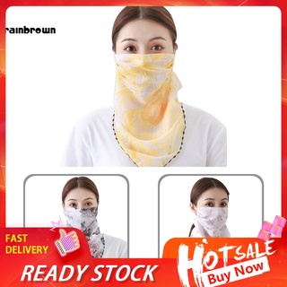 /RB/ Moda impreso ciclismo al aire libre transpirable mujeres Anti UV Sun bufanda máscara cara