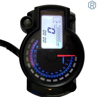 Tacómetro Lcd Universal con luz De fondo ajustable Digital Para Motocicleta/Velocímetro/odómetro/Motor (6)
