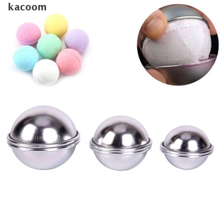 kacoom 6 unids/3 set de bombas de baño de aleación de aluminio bomba de baño molde forma de bola diy herramienta de baño co