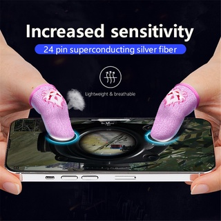 Gaming Luminous Finger Sleeve Breathable Fingertips For PUBG Mobile Games Touch Screen Finger Cots Cover Sensitive Mobile Touch SHOWER