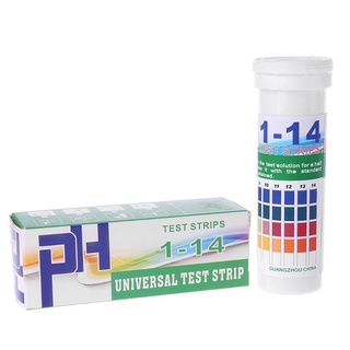 AU 150 tiras de pH embotellado 1-14 tira de prueba de orina Saliva pH ácido alcalino indicador