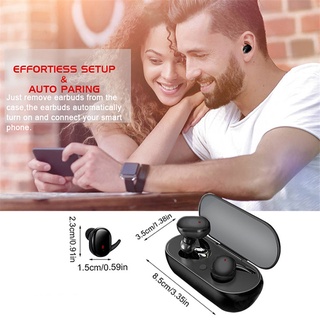 Y30 auriculares Bluetooth AirPods auriculares inalámbricos Bluetooth Airdots TWS auriculares Bluetooth 5.0 estéreo deportes impermeable auriculares auriculares Control táctil para iPhone Xiaomi