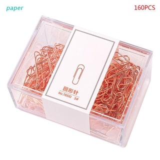 papel 160pcs mini clips de papel de metal marcapáginas foto carta carpeta clip papelería suministros de oficina