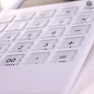 Calculadora De Mesa Ultra delgada con 12 Dígitos/pantalla Grande/energía Solar/doble con botones De Cristal