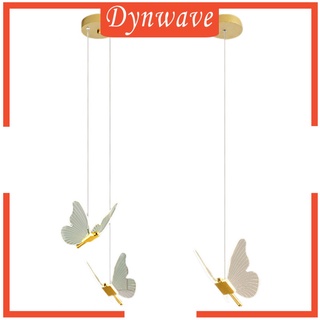 [Dynwave] lámparas de araña de lujo mariposa acrílico colgante luz decoración dormitorio