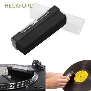 HECKFORD Durable Dust Brush with Small Brush Cleaning Brush CD Brush Record Player Useful Carbon Fiber Anti Static CD/LP Phonograph Vinyl Record/Multicolor