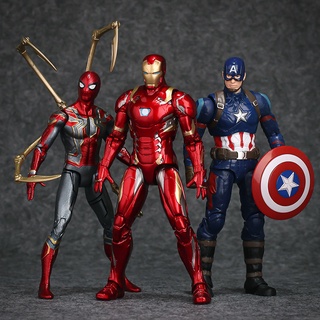 Zhongdong Hombre de Hierro hecho a mano-Hombre-Araña de juguete de Marvel85Los Vengadores2Modelo auténtico Capitán Américamk3
