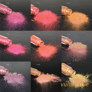 vuln 9pcs camaleones pigmento nacarado resina epoxi purpurina polvo mágico descolorado