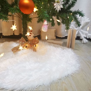 68 cm blanco árbol de navidad falda/decoración de árbol de navidad falda de felpa/fiesta de año nuevo adorno de casa