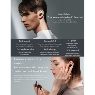 Xiaomi Redmi Airdots S Bluetooth 5.0 auriculares inalámbricos juventud (8)