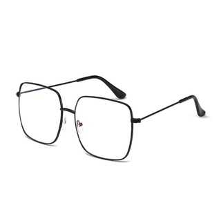 LA moda hombres mujeres Retro Metal marco cuadrado gafas ópticas gafas gafas Anti-azul luz gafas (7)
