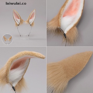 lailai diademas peludo conejo orejas de gato headwear conejo pelo aro para halloween cosplay.