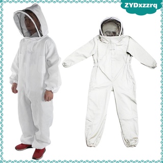 apicultor traje de abeja mantener chaqueta con capucha para apicultor l-2xl blanco nuevo