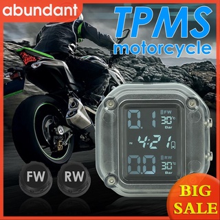 (abundant) Coche Solar LCD TPMS SP370 inalámbrico monitor de presión de neumáticos sistema de alarma con 4 sensores externos, motocicleta (4)