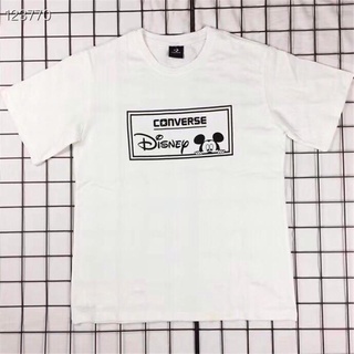 Converse Co., Ltd. Disney All Star Series Mickey Mouse camiseta de algodón de manga corta para hombre y mujer kemeja baju (5)