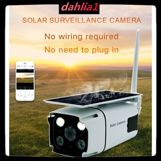[Dahlia1] Inalámbrico WIFI Monitor Cámara De Energía Solar Batería De Bajo Consumo YN88 -