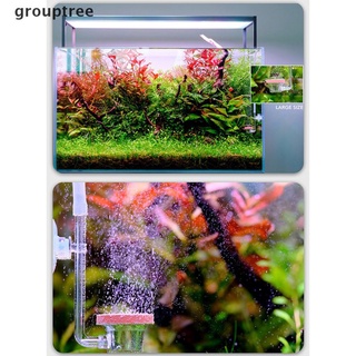 grouptree acrílico transparente difusor de co2 atomizador de burbujas contador para plantas de acuario nuevo co