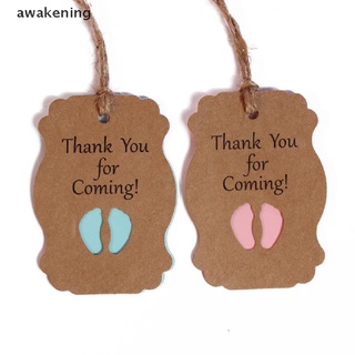 (Awakening) 50 piezas Etiquetas/Etiquetas Thank You" Para decoración De fiestas/recién nacidos