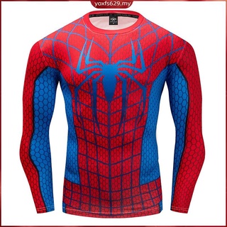* Super héroe capitán Spiderman Cosplay camiseta Marvel Comics Spider Man manga larga camiseta ropa disfraz camiseta