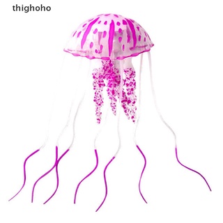 thighoho artificial natación efecto brillante medusas acuario decoración tanque de peces co