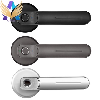 Huella dactilar manija de cerradura USB recargable antirrobo inteligente eléctrico biométrico entrada de seguridad sin llave con 2 llaves para