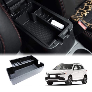 Reposabrazos caja de almacenamiento antideslizante combinado ABS mate guante de almacenamiento para Mitsubishi Outlander Sport ASX RVR 2010+