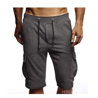 Nuevo clásico diseño de bolsillo de los hombres Casual Slim Fit deportes sueltos pantalones cortos DK06
