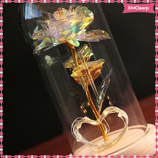 Preserved Eternal Rose LED Light Beauty Flower Birthday Valentine\\\'s Gift (3)