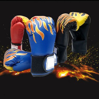 Sh guantes de boxeo para niños y adultos/guantes de entrenamiento de cuero PU/espumado Kickboxing