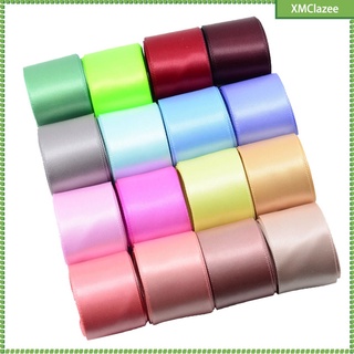 blesiya 16 colores conjunto de cinta de satén de doble cara de 25 mm decoración de envoltura de regalo