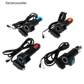[factoryoutlet] Acelerador de bicicleta eléctrica con indicador de pantalla LCD, mango de Gas, llave de bloqueo del acelerador
