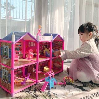 Spot Play House Play House juguete niña caja de regalo conjunto princesa casa de muñecas modelo simulación casa de muñecas