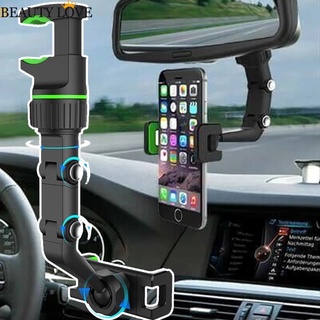New Multifunction 360 ° Rotation Aadjustable Universal Car Rearview Mirror Mounted Mobile Phone Holder Compatible With iPhone And All Android Phones (1)