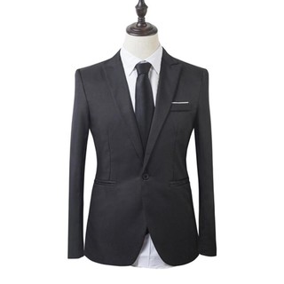moda sólido para hombre blazer slim fit vestido de novia abrigo de negocios casual masculino traje chaqueta (4)