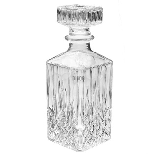 Decantador de vidrio vintage licor whisky botella de cristal tapón de vino Scotch Bar ee.uu.