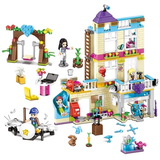 4 En 1 Compatible Lego Amigos Casa Lepin Niñas Amistad Bloques De Construcción Ajuste Apilamiento Ladrillos Figuras Juguetes Para Niños