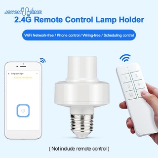 Ijoyonlineialta gama Bluetooth compatible con bombilla inteligente enchufe E27 lámpara soporte de bombilla soporte eWeLink App Control para