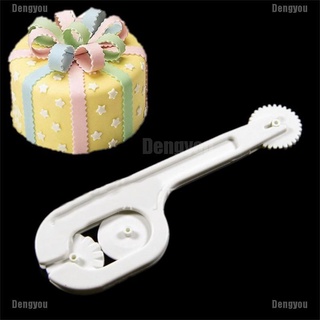 <dengyou> 1set fondant pastel de azúcar artesanía pasta en relieve rueda de costura cortador de herramientas diy