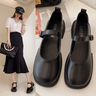 Japanese retro cute soft sister jk small leather shoes Mary Jane big head doll shoes ins student single shoes British women s shoes (1)