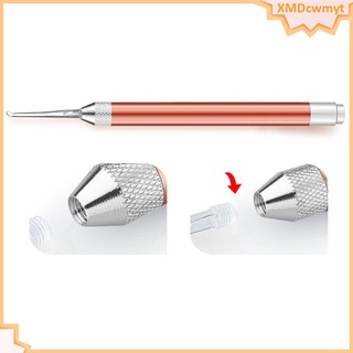 7 piezas de acero inoxidable led oreja pick curette cera herramienta de limpieza cuidado de la salud