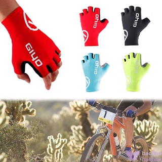 1 par de guantes de ciclismo giyo de medio dedo transpirable antideslizante a prueba de golpes manoplas de equitación