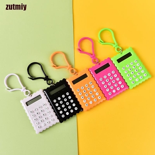 [Zutmiy] carcasa de plástico de 8 dígitos Mini calculadora electrónica llavero Color aleatorio Pop TK (4)