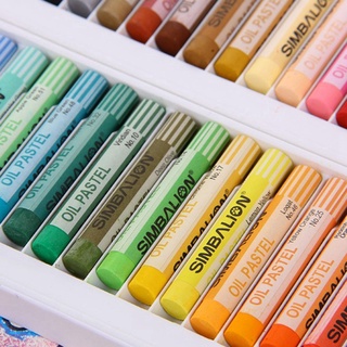 TONNESSEN 12/24/36 óleo Pastel palo surtido colores arte suministros crayones para artistas profesionales niños estudiantes redondo suave pintura Pastels conjunto (5)