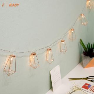 Ie LED cadena de luz con 10 LED de la habitación del jardín de la lámpara de patio Festival de navidad geometría decoración (4)