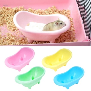 lucky pequeño animal hámster cama bañera jaula juguetes accesorios plástico relax hábitat casa sueño almohadilla de alimentos tazón para conejillos de indias