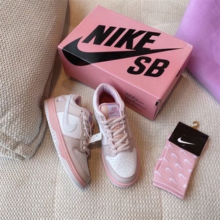 Nike SB DUNK paloma rosa conjunto nombre zapatos de las mujeres zapatos de baja parte superior zapatillas de deporte estudiante Casual zapatos deportivos