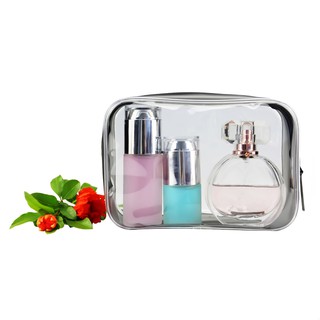17*6*12 cm transparente bolsa impermeable 1pcs cosmético maquillaje tocador transparente