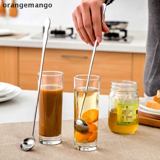 Orangemango Stainless Steel Long Handle Spoon Ice Cream Tea Coffee Cocktail Tea Soup Spoon CO
